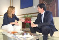 Díaz espera acuerdo presupuestario con Cs lo "antes posible" y critica "campaña irresponsable" de PP-A sobre Sucesiones