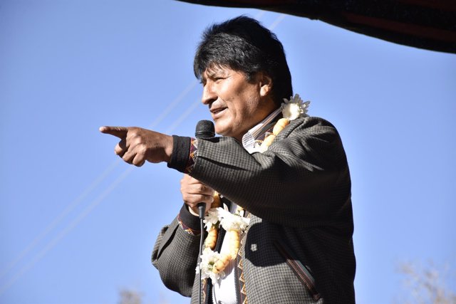 El presidente de bolivia, Evo Morales