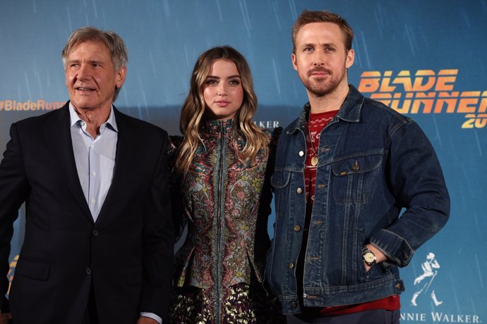 Photocall amb Harrison Ford, Ryan Gosling i Ana de Armas per Blade runner