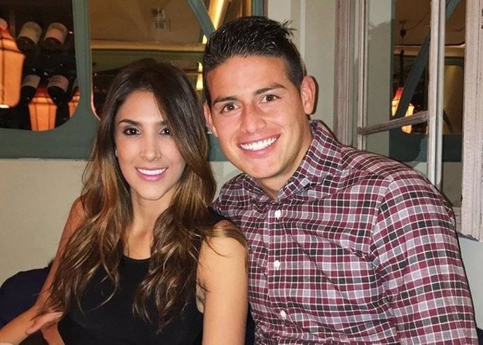 James Rodriguez y Daniela Ospina