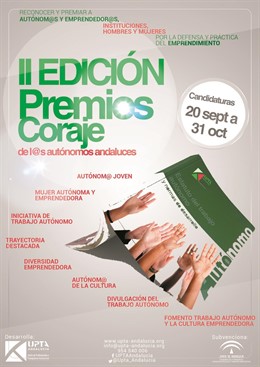 Cartel de la II Edición de Premios Coraje