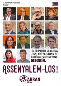 Concejala del PSC señalada por los carteles de Arran: "No me gusta que me señalen porque eso ya lo hizo Franco"