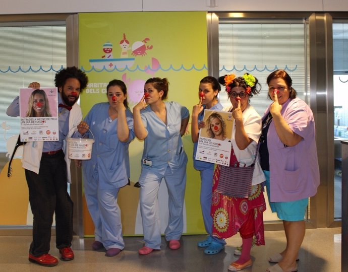 La campaña 'Un dia de Nassos'  para la ONG Pallapupas en el Hospital Joan XXIII