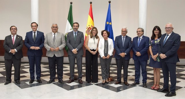 Susana Díaz se reúne con los rectores de la universidades públicas andaluzas