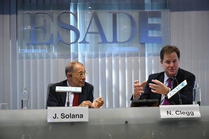 Javier Solana i NICK Clegg