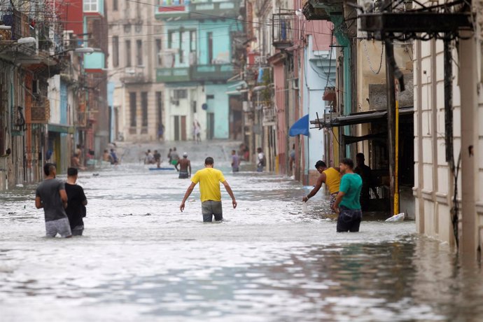 Inundaciones causadas por el huracán 'Irma' en La Habana