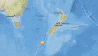 Registrado un terremoto submarino de magnitud 6,1 al sur de Nueva Zelanda