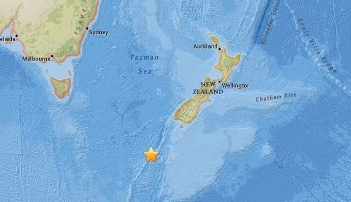 Terremoto de magnitud 6,1 al sur de Nueva Zelanda