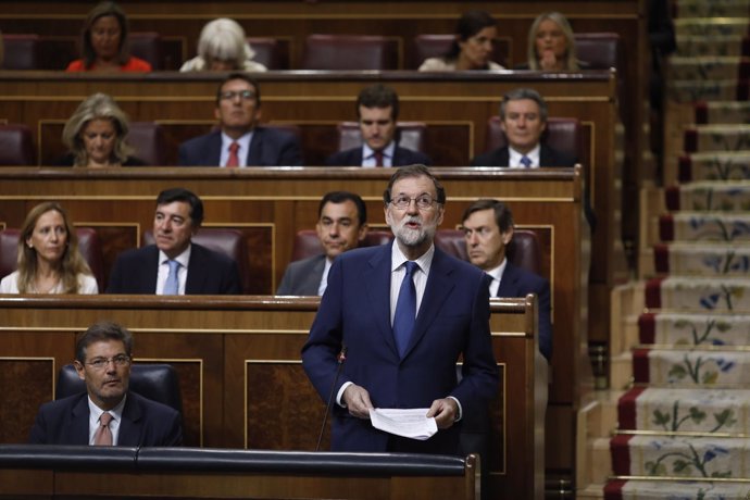 Rajoy en la sesión de control al Gobierno en el Congreso