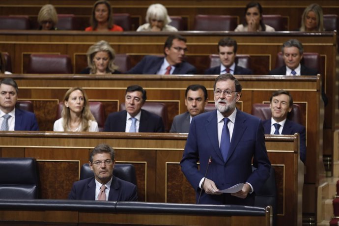 Rajoy en la sesión de control al Gobierno en el Congreso