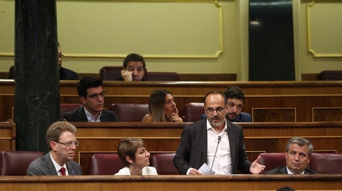 Carles Campuzano i diputats del PDeCAT al Congrés