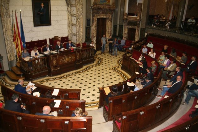 Pleno del Ayuntamiento de València. Debate sobre el estado de la ciudad