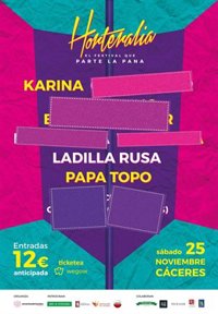 El electro-pop de 'Papa Topo' y el grupo 'Ladilla Rusa' se suman al cartel del Festival 'Horteralia' en Cáceres