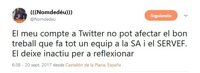 Nomdedéu deja inactivo su Twitter para "reflexionar" tras las críticas por un mensaje sobre la enfermedad de Zaplana