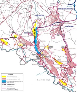 Propuesta del Gobierno para la primera fase del Canal de Navarra