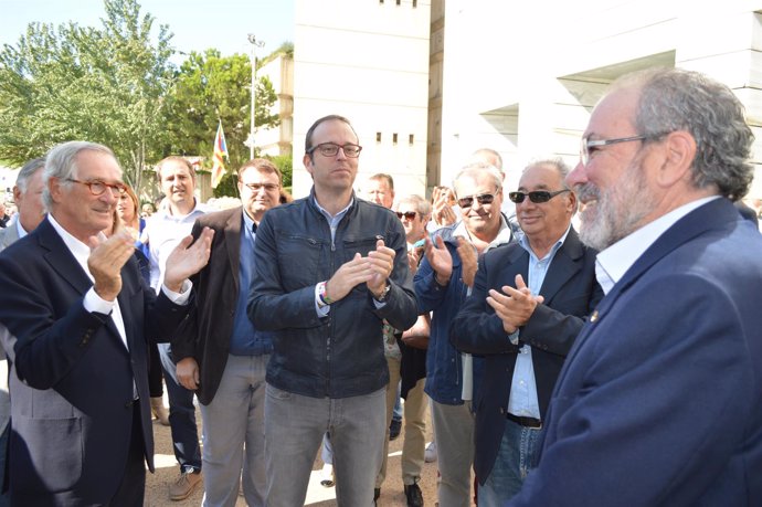 Xavier Trias, Marc Solsona y Joan Reñé ante la Fiscalía de Lleida