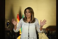 Susana Díaz destaca "la estabilidad y el horizonte despejado" que supone contar con un presupuesto andaluz para 2018
