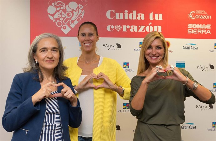 Amaya Valdemoro en un acto de la Fundación Española del Corazón