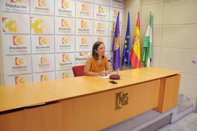La delegada de Igualdad, Ana Guijarro, en una rueda de prensa