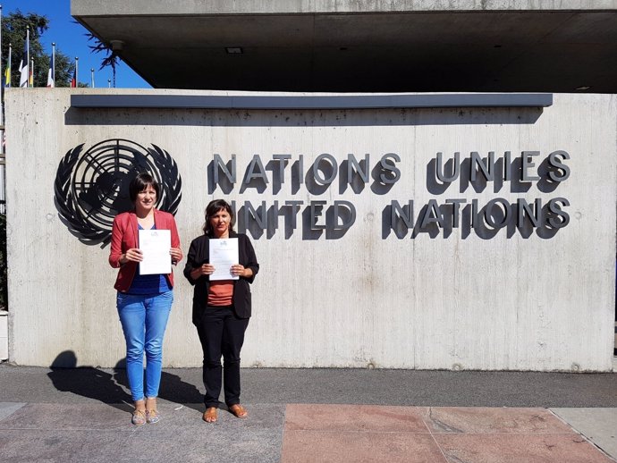 Ana Pontón y Ana Miranda presentan la denuncia del BNG en la ONU