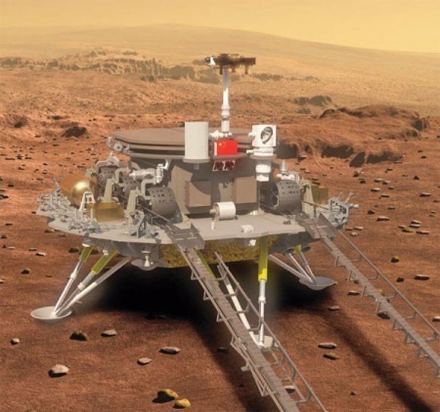 Concepto de futura misión china en Marte