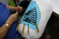 Una exposición en Madrid repasa la historia del arte del bolillo en Hinojosa del Valle (Badajoz)