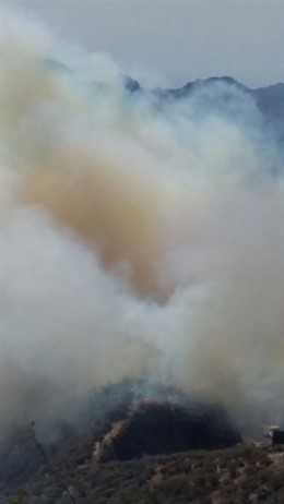 Incendio en Tejeda
