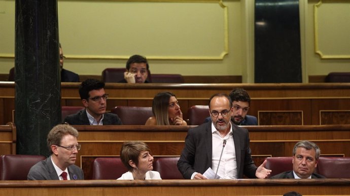 Carles Campuzano y diputados del PDeCAT en el Congreso