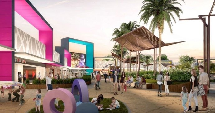 Parc comercial que Lar España aixeca a Sagunt