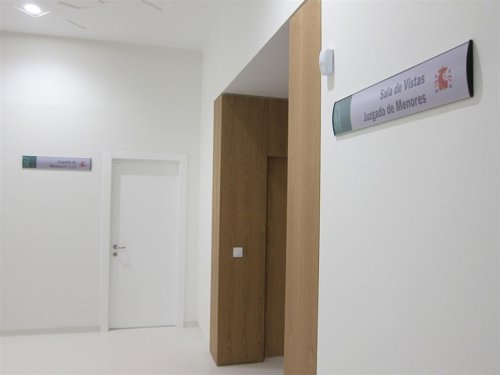 Sala de Vistas del Juzgado de Menores en la nueva Ciudad de la Justicia