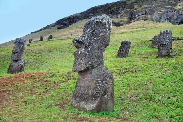 Estatuas en Isla de Pascua