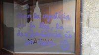 La sede del PP de Xàtiva (Valencia) amanece con pintadas