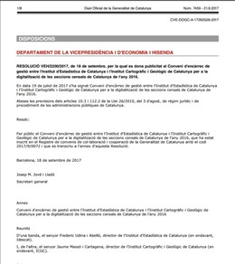  Encàrrec Per Actualitzar I Digitalitzar Les Seccions Censals De Catalunya