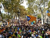 Independentistas europeos se movilizan para apoyar la causa secesionista
