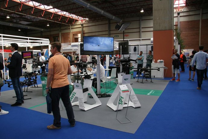 Salón de Expodrónica en la Feria de Zaragoza.