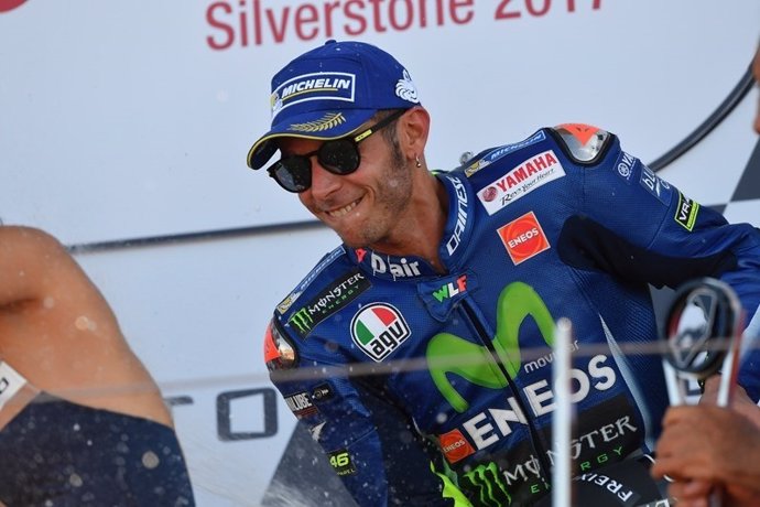 Valentino Rossi celebra una victoria