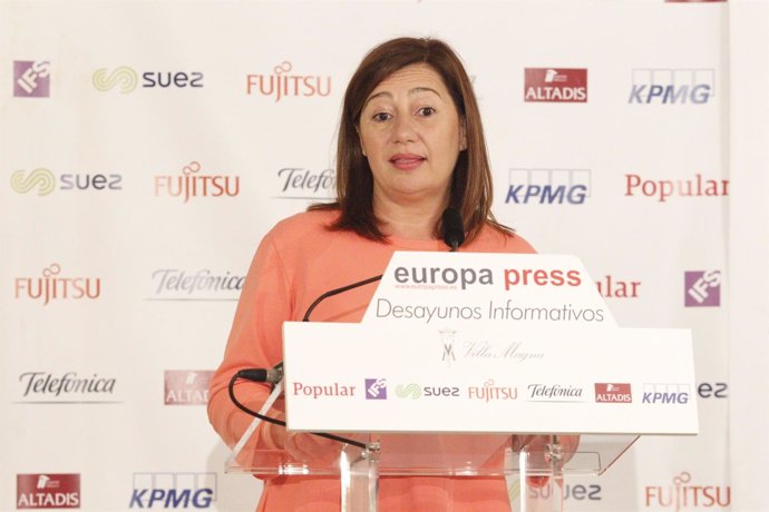  Francina Armengol Protagoniza Un Desayuno Informativo De Europa Press