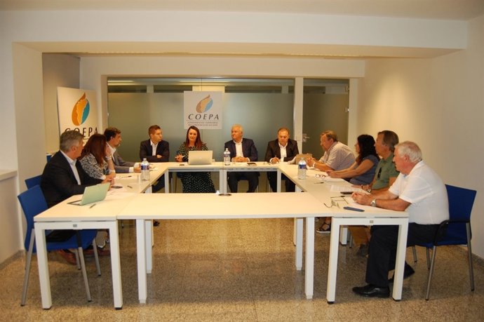 Reunión de las patronales en COEPA