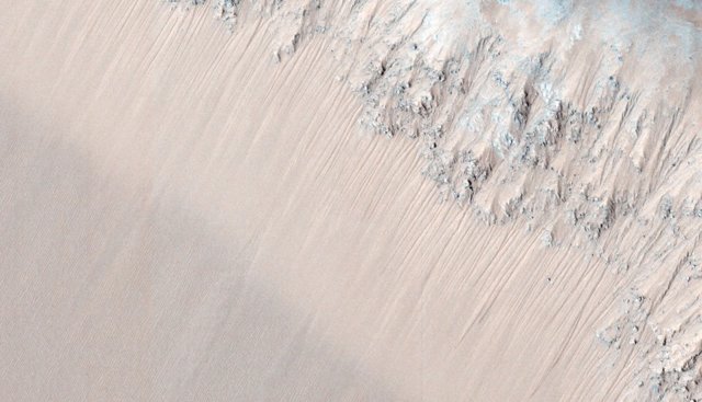 Zona con RSL en Marte