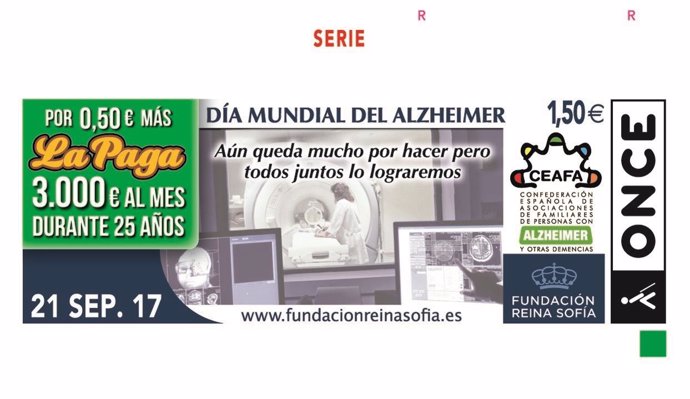 El Cupón De La Once Se Suma Al Día Mundial Del Alzheimer