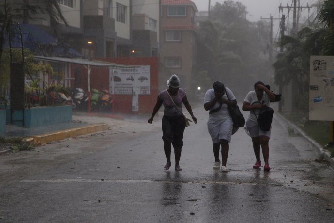 La llegada del huracán 'María' a Punta Cana