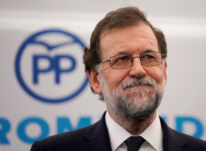 Spain's Prime Minister Mariano Rajoy speaks at a People's Party (PP) event on vi