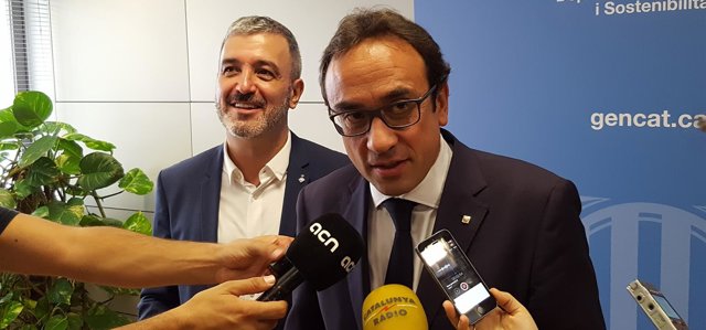 Jaume Collboni y Josep Rull