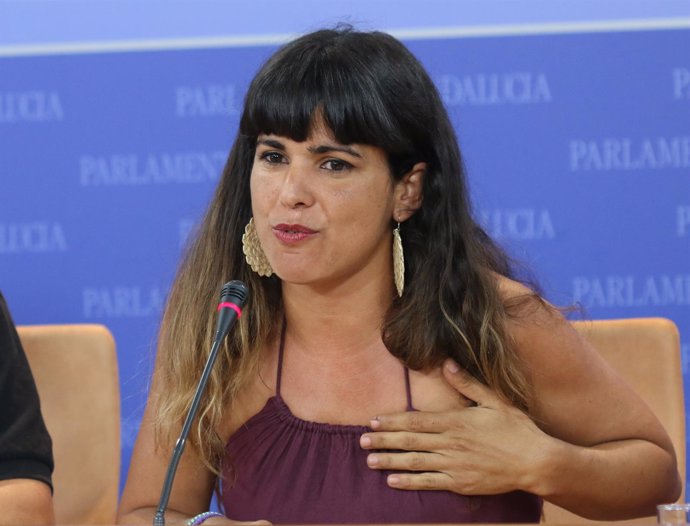 La coordinadora general de Podemos Andalucía, Teresa Rodríguez