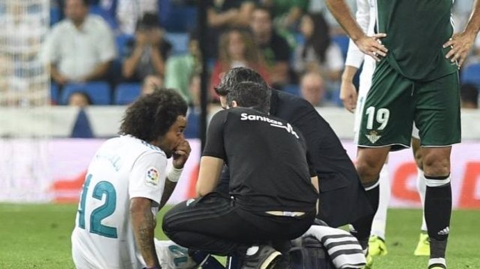 Marcelo se lesiona con el Real Madrid