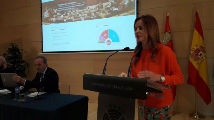 Valladolid. Silvia Clemente presenta la nueva web de las Cortes
