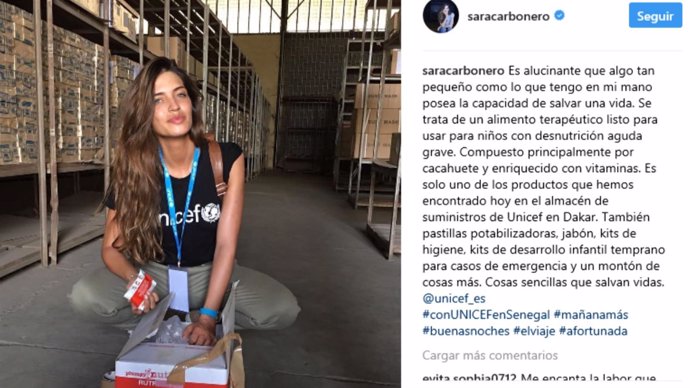 Sara Carbonero comparte todo de su viaje más solidario