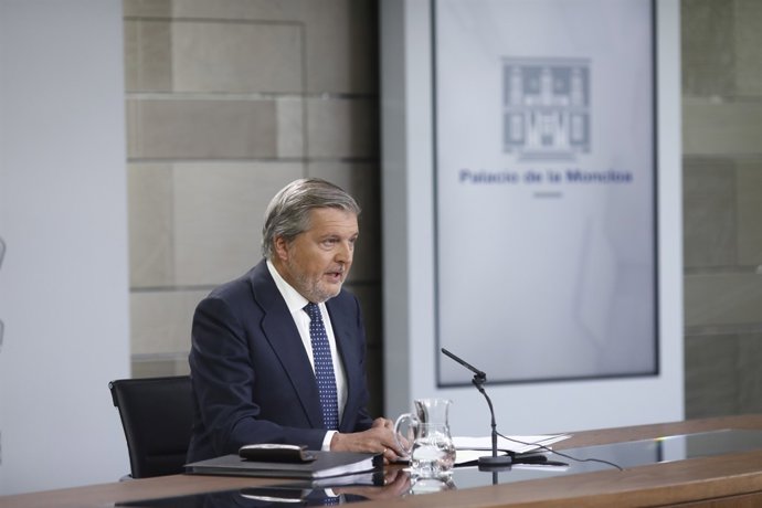 Roda de premsa d'Iñigo Méndez de Vigo després del Consell de Ministres