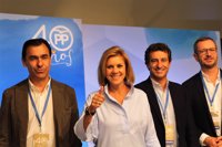 Cospedal pide a la Generalitat que "deje en paz" a las instituciones y pare de "acosar" a los catalanes