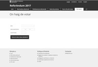 La Fiscalía pide investigar la web del referéndum que anuncia dónde votar